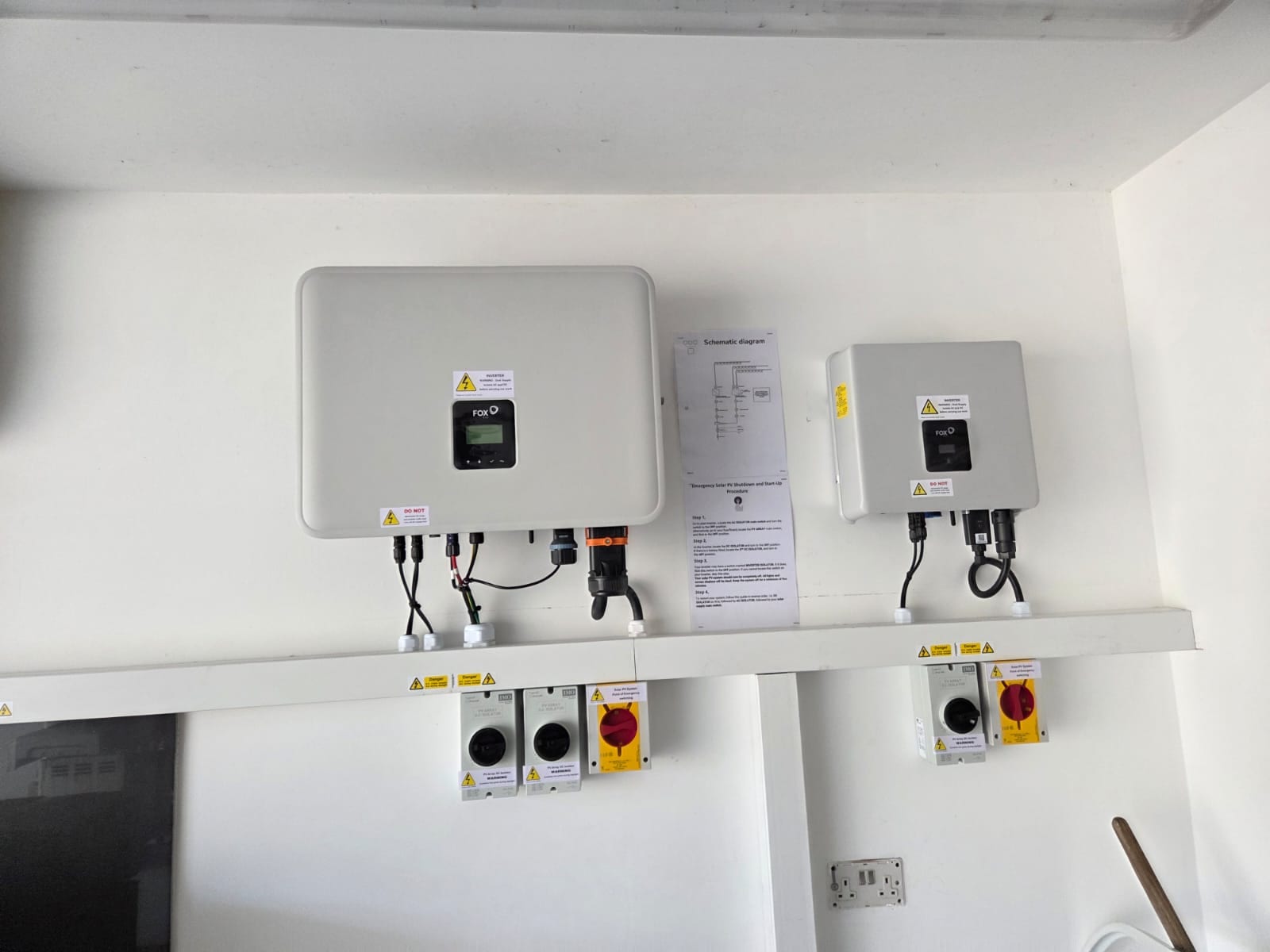 Twin Fox ESS inverters installed for the FIT replacement and new hybrid systems